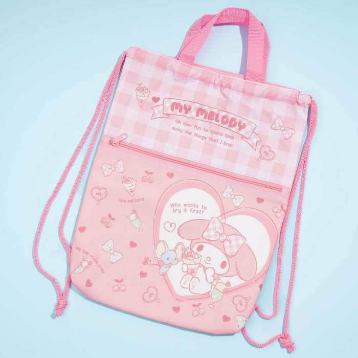 Backpacks |  My Melody Cream Soda Drawstring Backpack Backpacks Backpacks