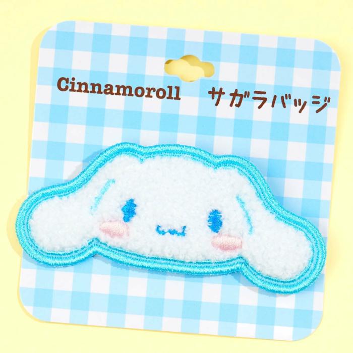 Badges & Pins |  Cinnamoroll Fluffy Embroidered Badge Accessories Badges & Pins