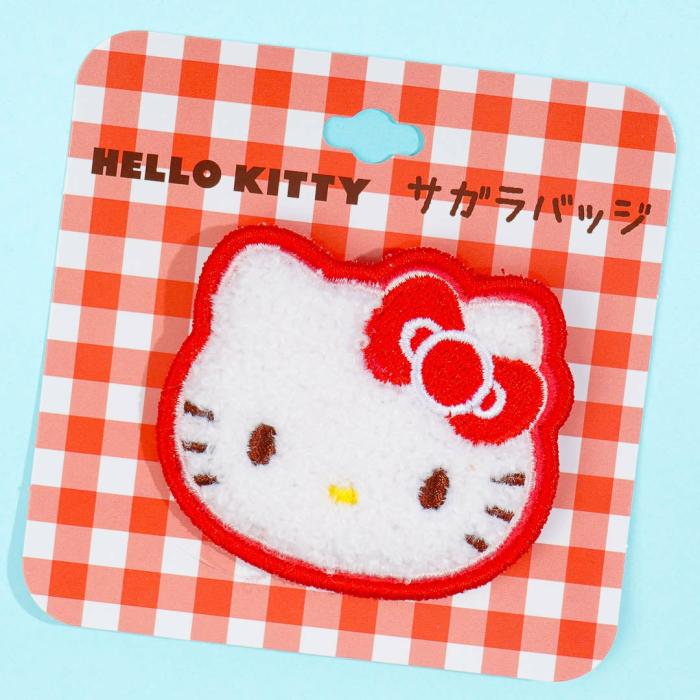 Badges & Pins |  Hello Kitty Fluffy Embroidered Badge Accessories Badges & Pins