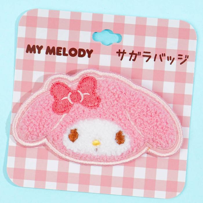 Badges & Pins |  My Melody Fluffy Embroidered Badge Accessories Badges & Pins