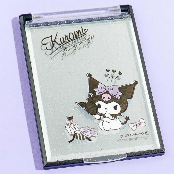 Beauty |  Kuromi Glittery Folding Mirror Beauty Beauty