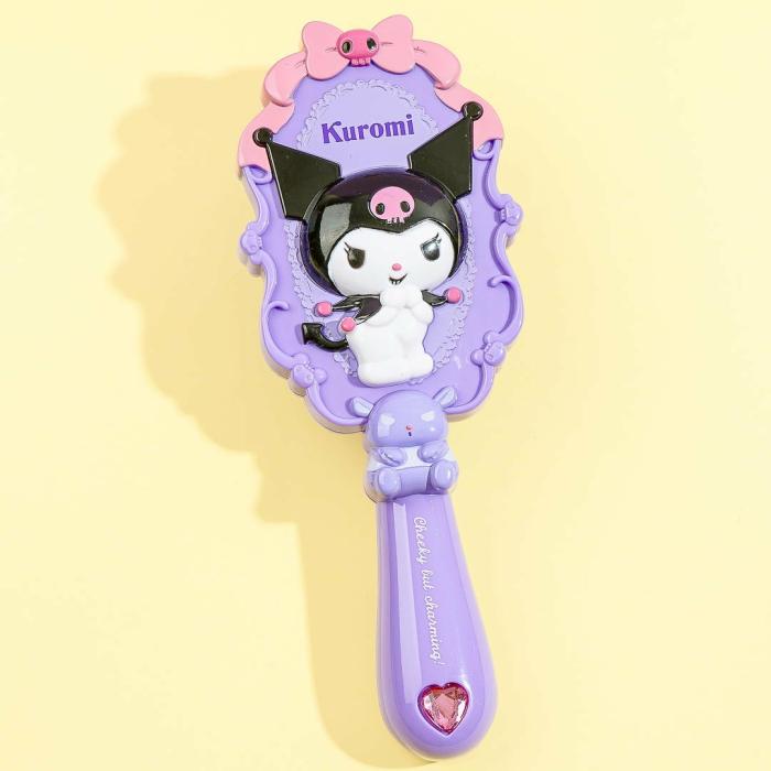 Beauty |  Kuromi Rhinestone Heart Hair Brush Accessories Beauty