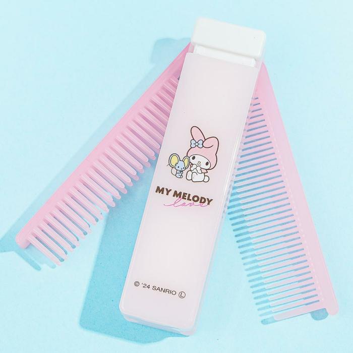 Beauty |  My Melody Folding Mirror Comb & Brush Accessories Beauty