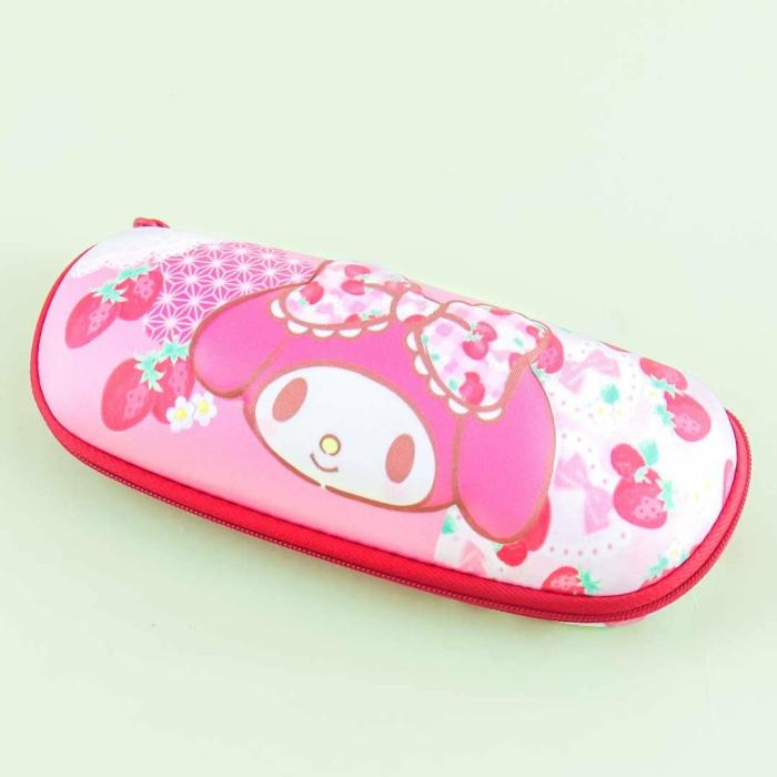 Beauty |  My Melody & Strawberries Zippered Eyeglass Hard Case Accessories Beauty