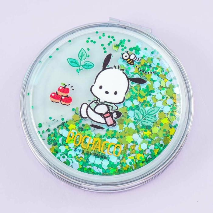 Beauty |  Pochacco Glittery Compact Mirror Accessories Beauty