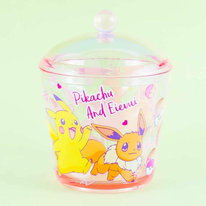 Beauty |  Pokemon Pikachu & Eevee Round Storage Case Accessories Beauty