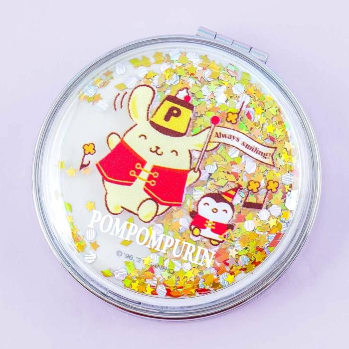 Beauty |  Pompompurin 25Th Anniversary Glittery Pocket Mirror Accessories Beauty