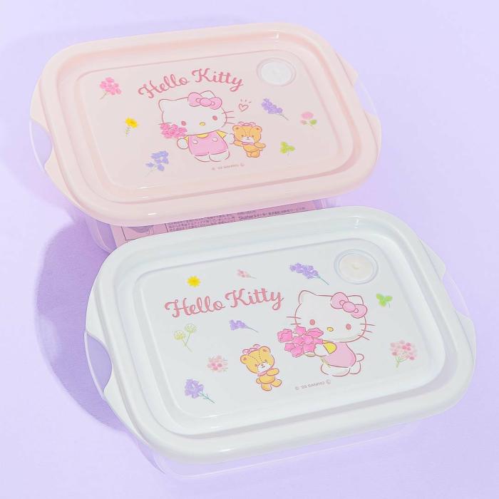 Bento & Lunch Boxes |  Hello Kitty Flower Harvest Food Container Set Bento & Lunch Boxes Bento & Lunch Boxes