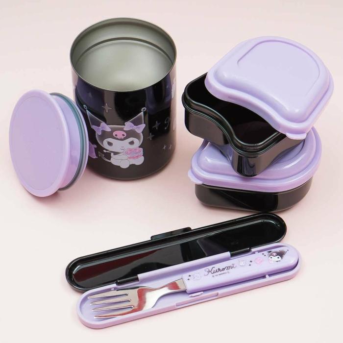 Bento & Lunch Boxes |  Kuromi Stainless Thermal Lunch Box Set Bento & Lunch Boxes Bento & Lunch Boxes