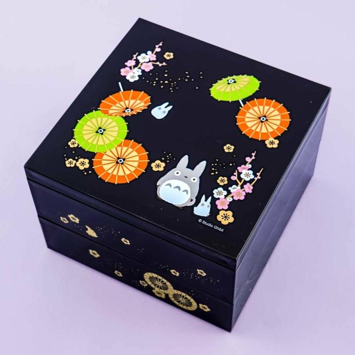 Bento & Lunch Boxes |  My Neighbor Totoro Sakura Wagasa Traditional Bento Box Set – 2 Pcs Bento & Lunch Boxes Bento & Lunch Boxes