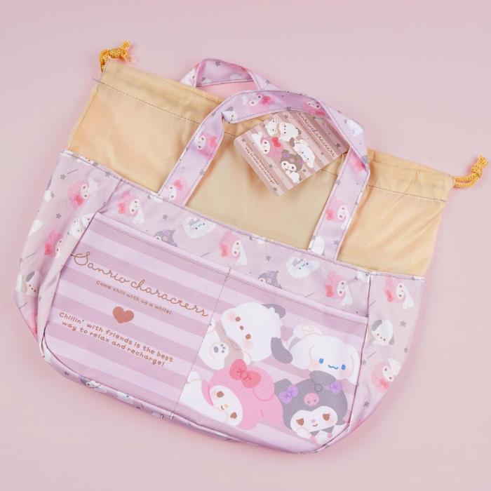 Bento & Lunch Boxes |  Sanrio Characters Chill Out Drawstring Lunch Bag Bento & Lunch Boxes Bento & Lunch Boxes