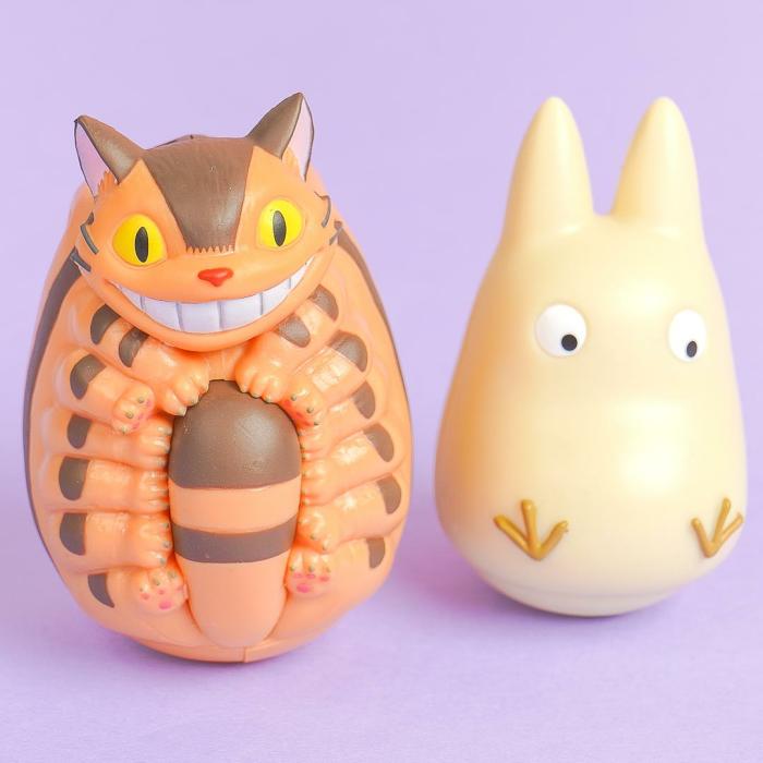 Dolls & Figures |  My Neighbor Totoro Roly Poly Doll Set – Chibi Totoro & Nekobus Dolls & Figures Dolls & Figures