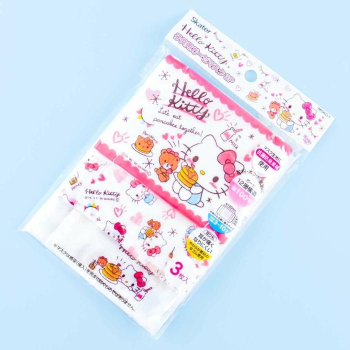 Face Masks |  Hello Kitty Kids Pancake Face Mask Set – 3 Pcs Accessories Face Masks