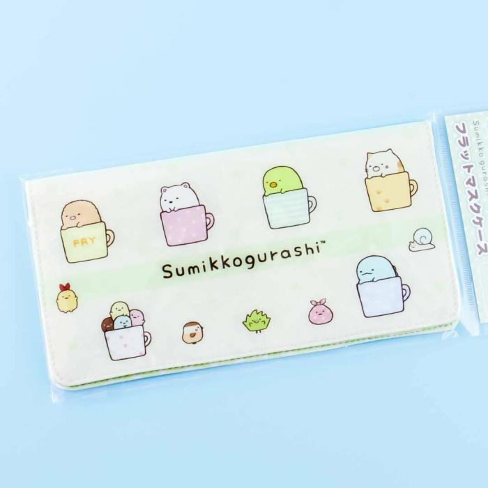 Face Masks |  Sumikko Gurashi Cups Face Mask Case Accessories Face Masks