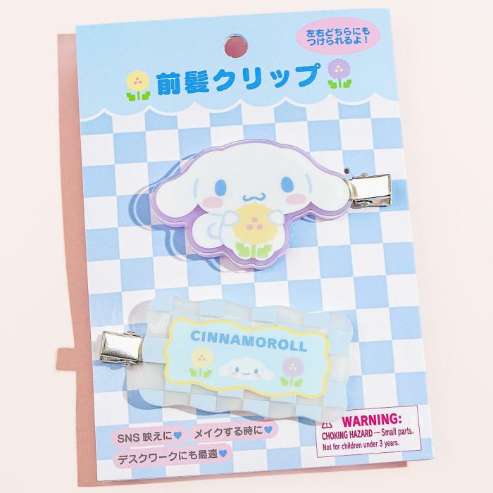 Hair Goods |  Cinnamoroll Pastel Checker Hair Clip Set Accessories Hair Goods