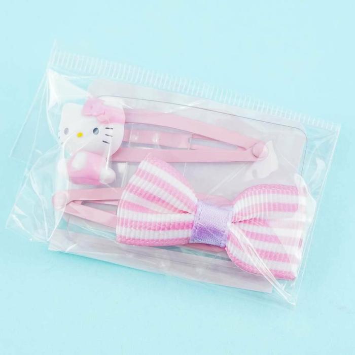 Hair Goods |  Hello Kitty & Pink Ribbon Hair Clip Set Accessories Hair Goods