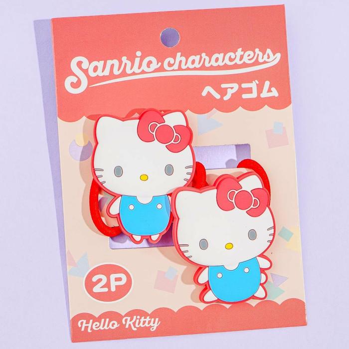 Hair Goods |  Hello Kitty Rubber Charm Hair Tie Set Accessories Hair Goods