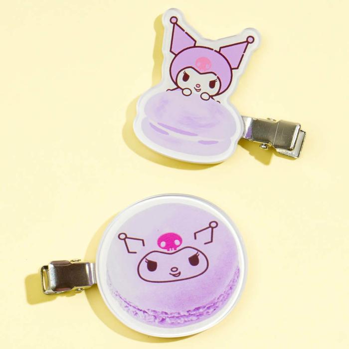 Hair Goods |  Kuromi Macaron Hair Clip Set Accessories Hair Goods