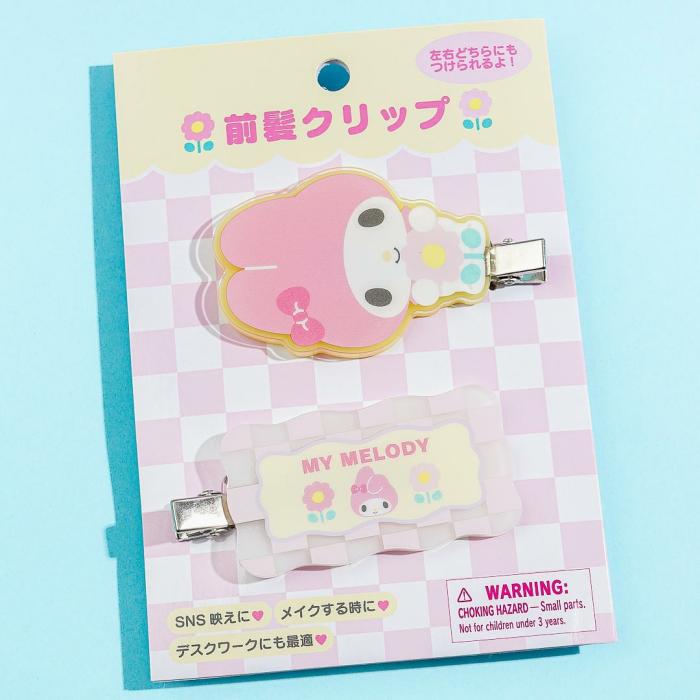 Hair Goods |  My Melody Pastel Checker Hair Clip Set Accessories Hair Goods