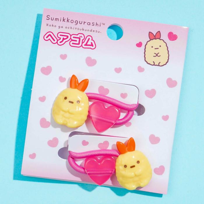 Hair Goods |  Sumikko Gurashi Pink Heart Hair Tie Set – Ebifurai / 2 Pcs Accessories Hair Goods