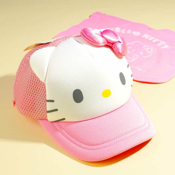 Headwear |  Hello Kitty Adjustable Mesh Cap Accessories Headwear