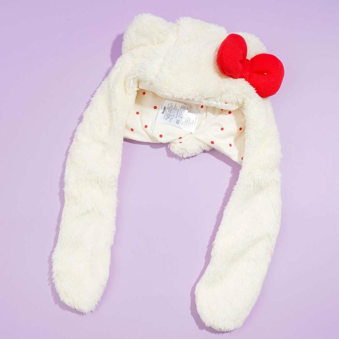 Headwear |  Hello Kitty Fluffy Hooded Scarf Accessories Headwear