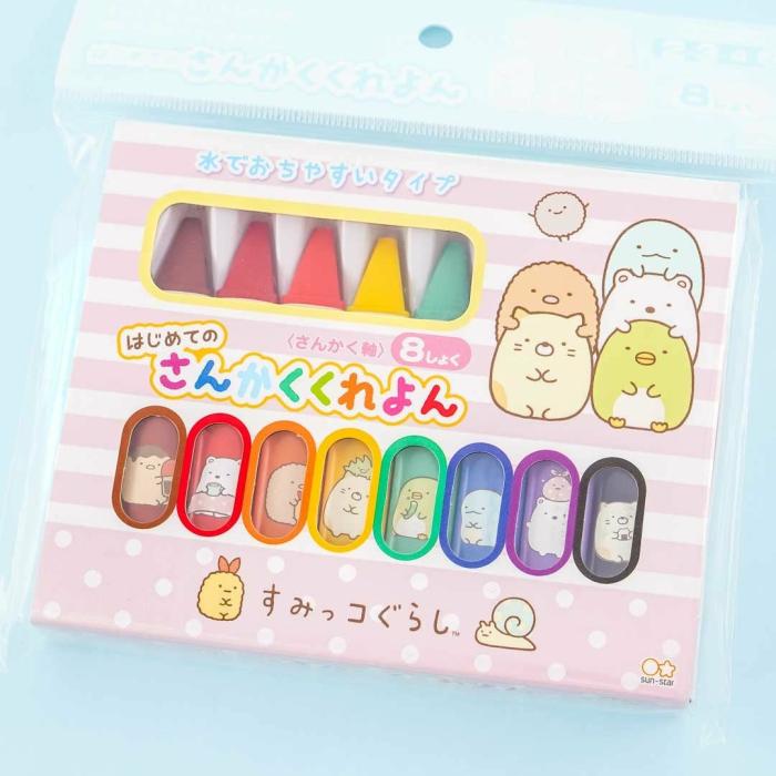 Highlighters & Markers |  Sumikko Gurashi My First Crayon Set – 8 Colors Highlighters & Markers Highlighters & Markers