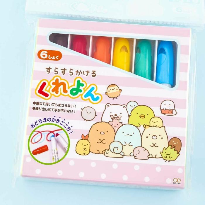 Highlighters & Markers |  Sumikko Gurashi Twistable Crayon Set – 6 Colors Highlighters & Markers Highlighters & Markers