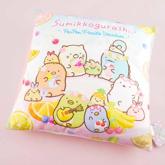 Home Goods |  Sumikko Gurashi Penpen Fruits Square Cushion Home Home Goods