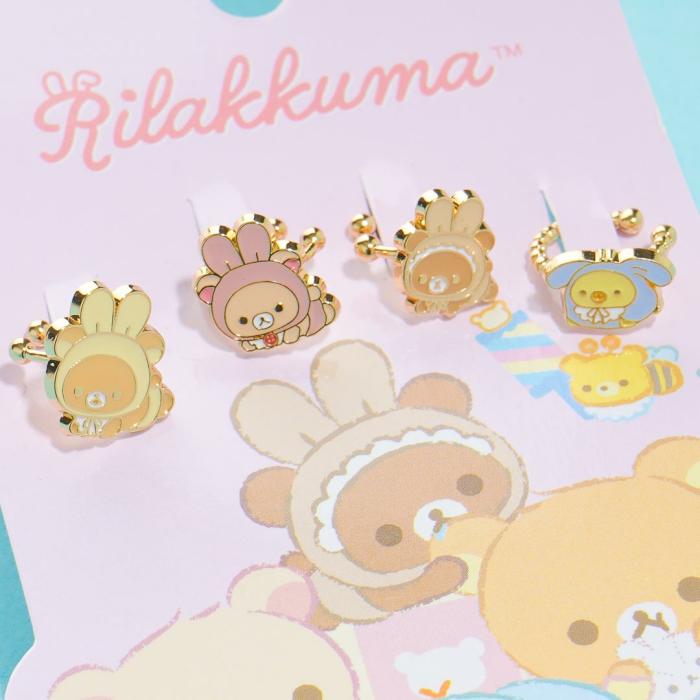 Jewelry & Watches |  Rilakkuma & Friends Bunny Time Ear Cuffs Set – 4 Pcs Accessories Jewelry & Watches