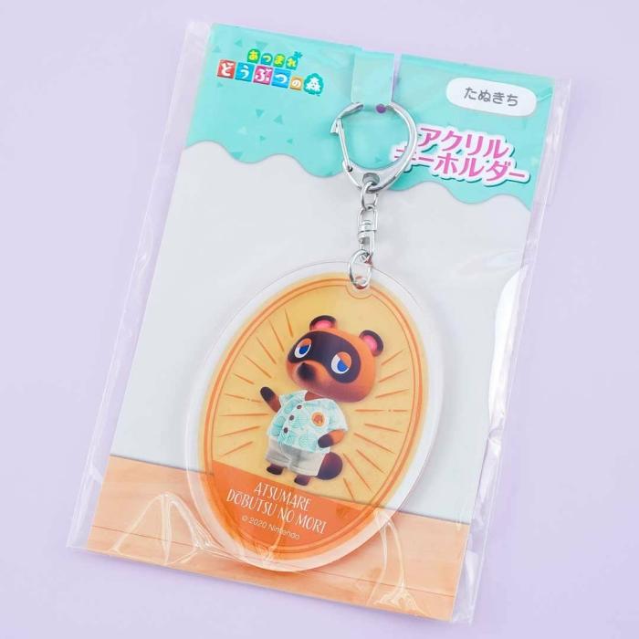 Keychains & Charms |  Animal Crossing Acrylic Oblong Charm – Tom Nook Accessories Keychains & Charms