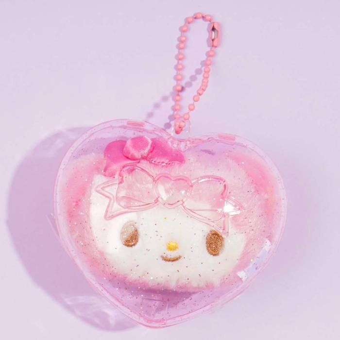 Keychains & Charms |  My Melody Glittery Heart Case Charm Accessories Keychains & Charms