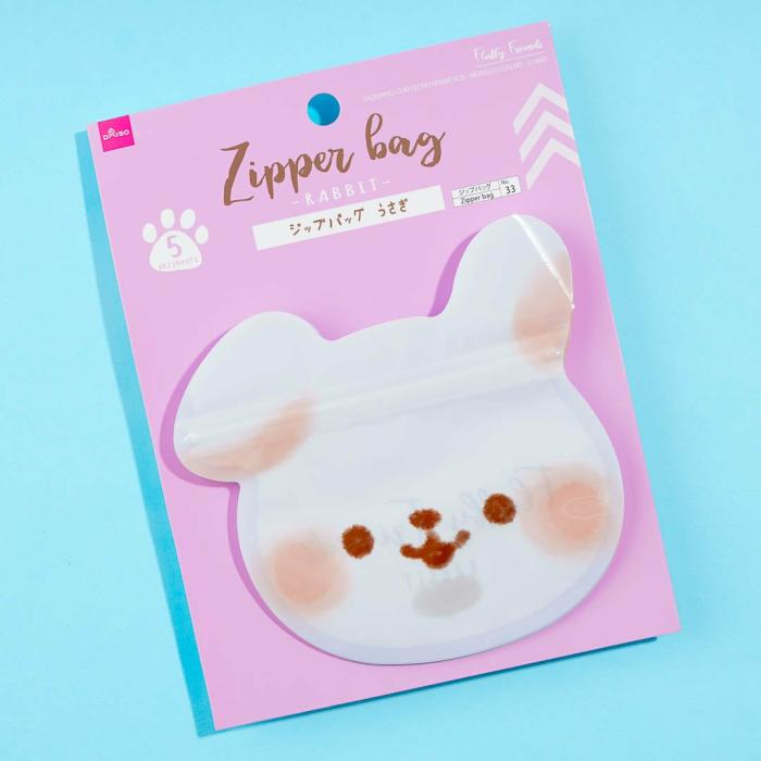 Kitchen |  Blushing Rabbit Die-Cut Zip Bag Set Home Kitchen