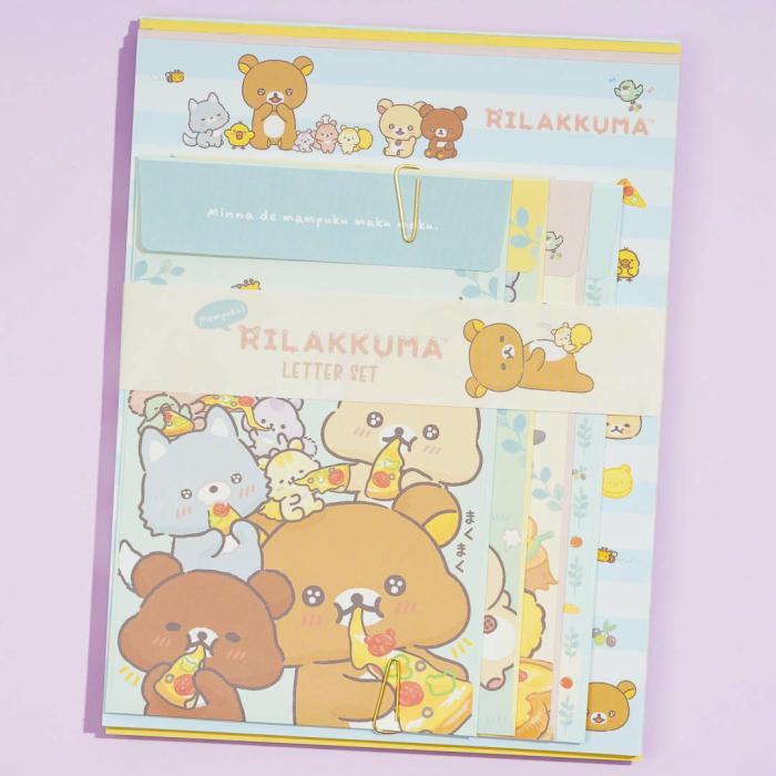 Letters & Cards |  Rilakkuma Minna Pizza Letter Set Letters & Cards Letters & Cards