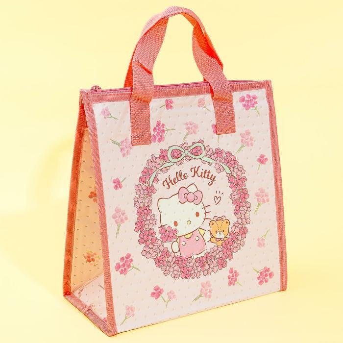 Lunch Bags |  Hello Kitty & Tiny Chum Floral Insulated Lunch Bag Bags Lunch Bags