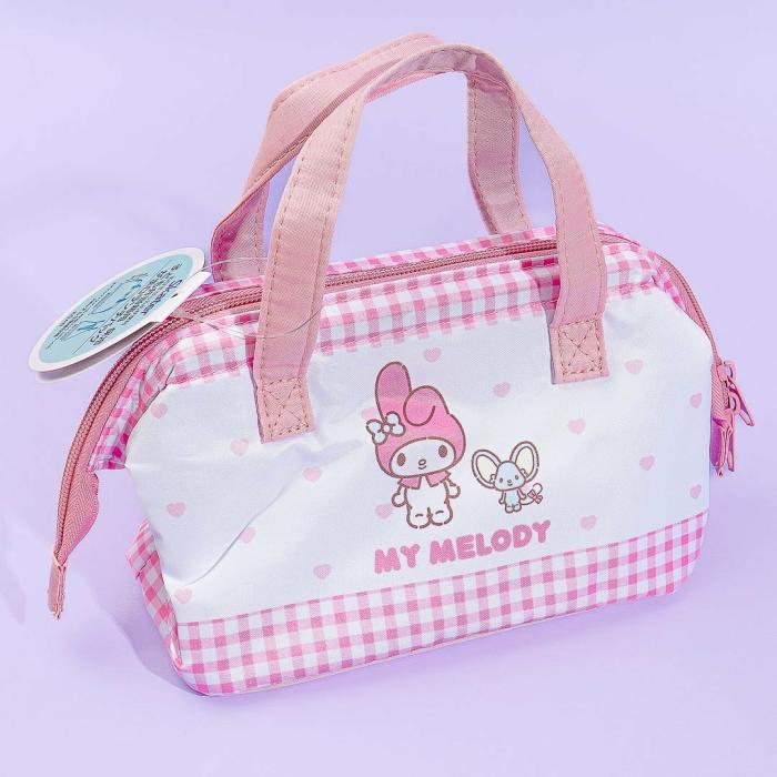 Lunch Bags |  My Melody Gingham Clasp Lunch Bag Bags Lunch Bags