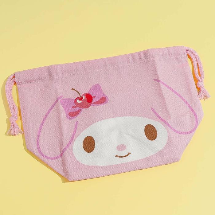 Lunch Bags |  My Melody & My Sweet Piano Drawstring Lunch Bag Bags Lunch Bags