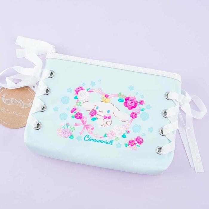 Makeup Bags |  Cinnamoroll Lolita Lace-Up Cosmetic Pouch Bags Makeup Bags