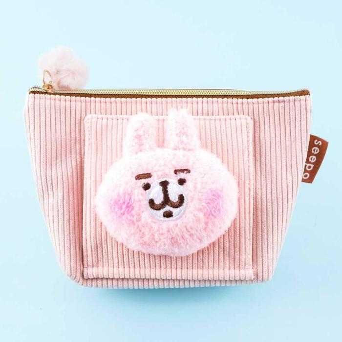 Makeup Bags |  Kanahei Usagi Corduroy Cosmetic Pouch With Tissue Case Bags Makeup Bags