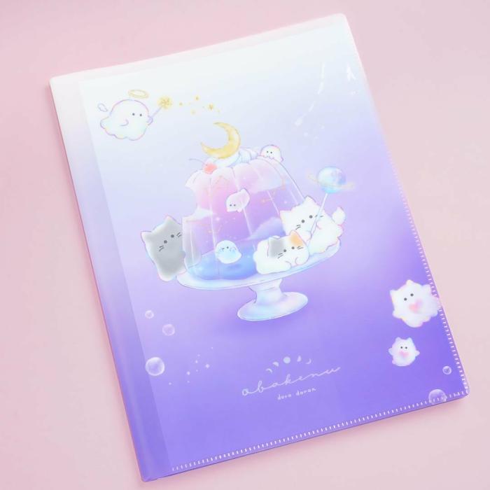 More Stationery |  Obakenu Jelly Cat Clear Pocket Folder More Stationery More Stationery