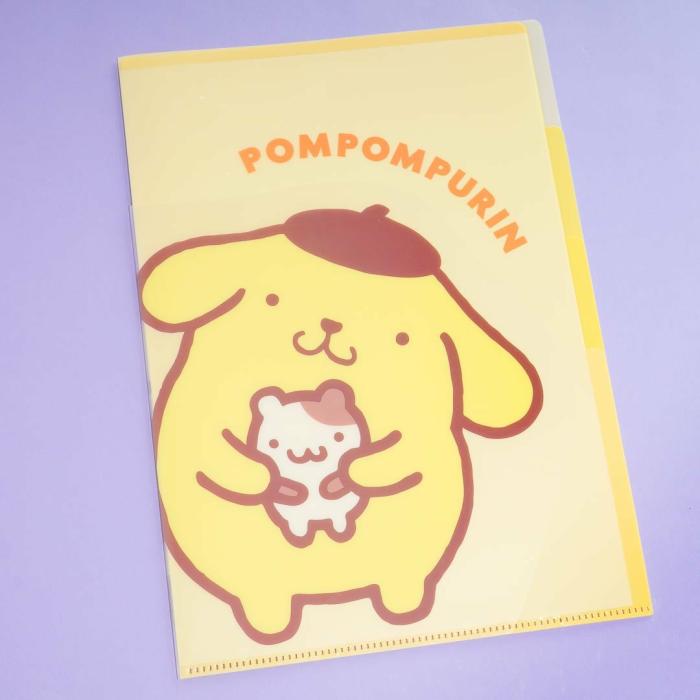 More Stationery |  Pompompurin Friendship Die-Cut Clear Index Folder More Stationery