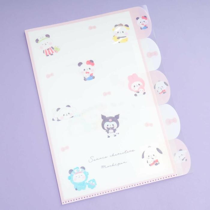 More Stationery |  Sanrio Characters X Mochi Mochi Panda Die-Cut Clear Index Folder More Stationery More Stationery