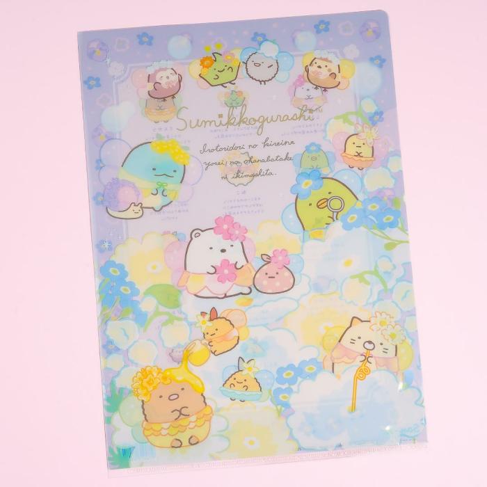 More Stationery |  Sumikko Gurashi Fairy Flower Garden Fun A4 File Folder More Stationery More Stationery