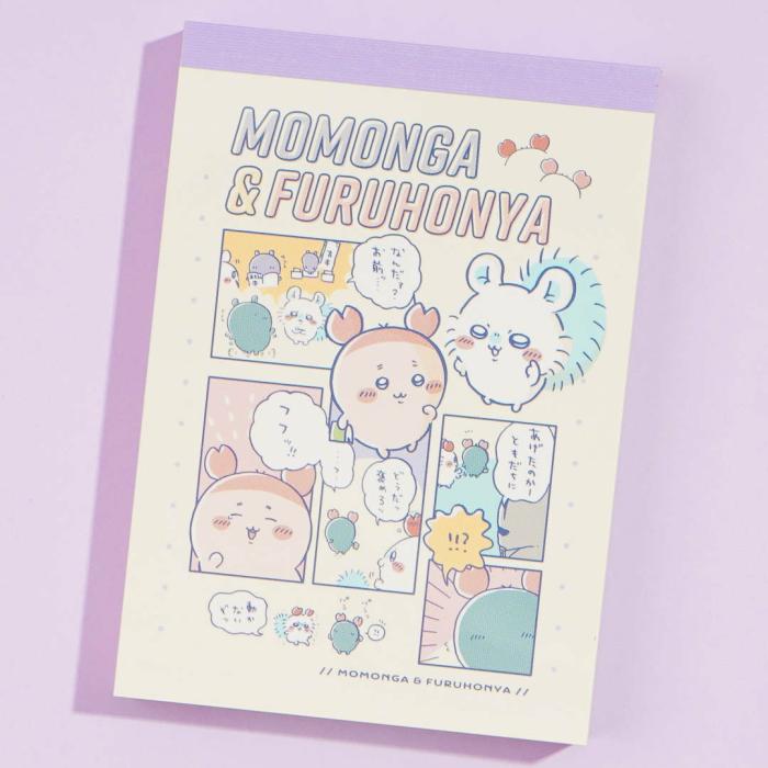 Notebooks & Pads |  Chiikawa Comic Mini Memo Pad – Momonga & Furuhonya Notebooks & Pads Notebooks & Pads