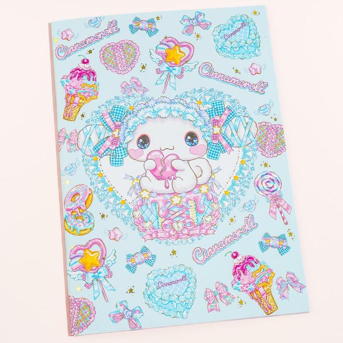 Notebooks & Pads |  Cinnamoroll X Amenomori Fumika A5 Notebook Notebooks & Pads Notebooks & Pads