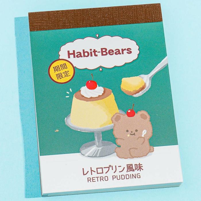 Notebooks & Pads |  Habit-Bears Retro Pudding Memo Pad Notebooks & Pads Notebooks & Pads