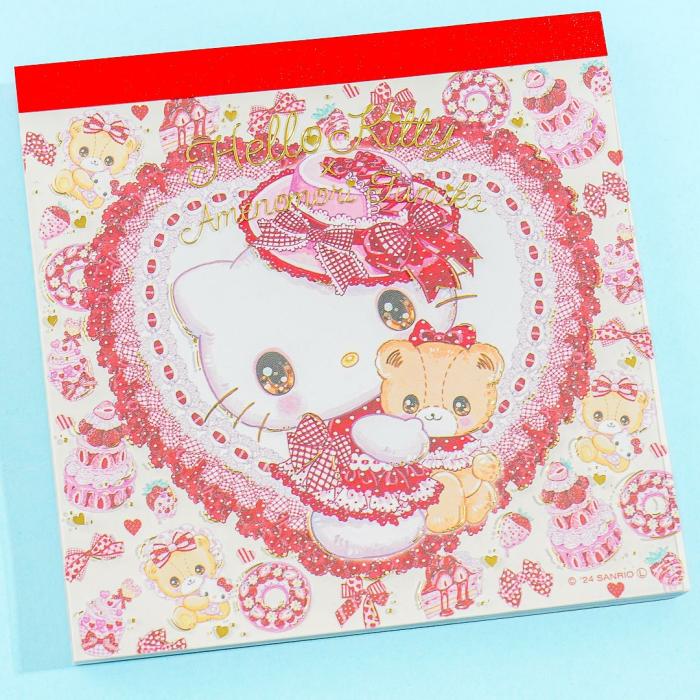 Notebooks & Pads |  Hello Kitty X Amenomori Fumika Square Memo Notebooks & Pads Notebooks & Pads