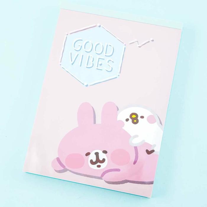 Notebooks & Pads |  Kanahei Piske & Usagi Good Vibes A6 Softbound Notebook Notebooks & Pads Notebooks & Pads