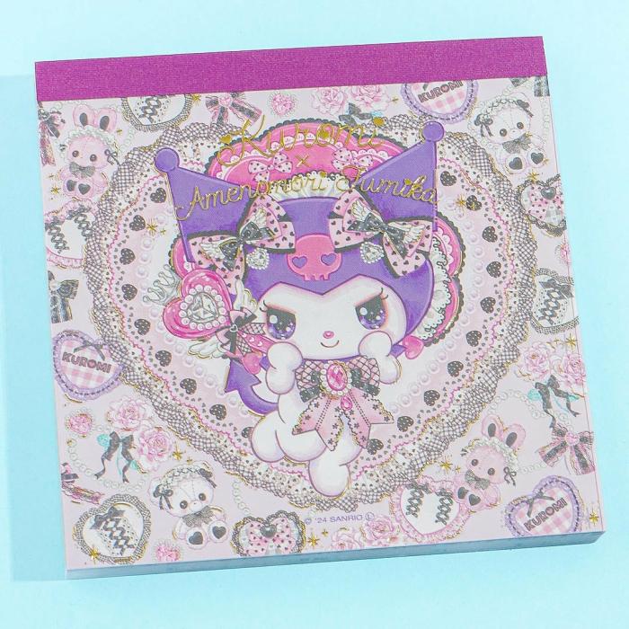 Notebooks & Pads |  Kuromi X Amenomori Fumika Square Memo Notebooks & Pads Notebooks & Pads