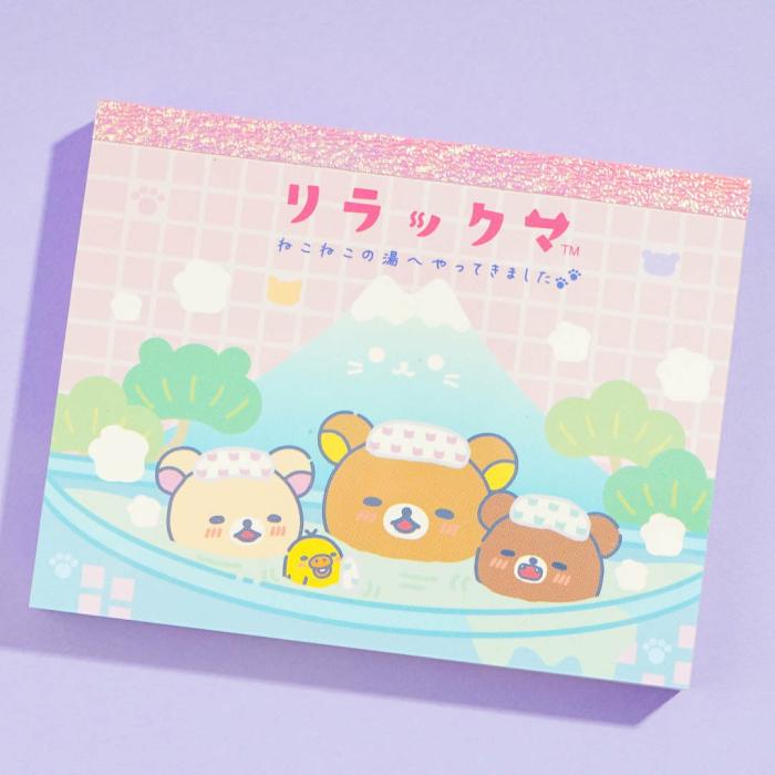 Notebooks & Pads |  Rilakkuma Hot Spring Bath Mini Memo Pad Notebooks & Pads Notebooks & Pads